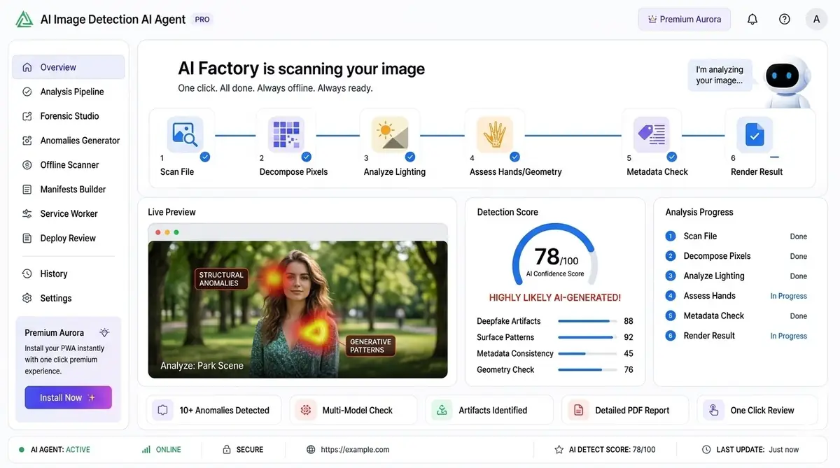 AI movie agent dashboard software example